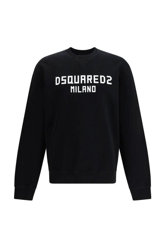 Dsquared² Schwarzer Baumwoll-Sweatshirt by Dsquared²