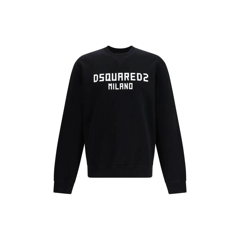 Dsquared² Schwarzer Baumwoll-Sweatshirt by Dsquared²