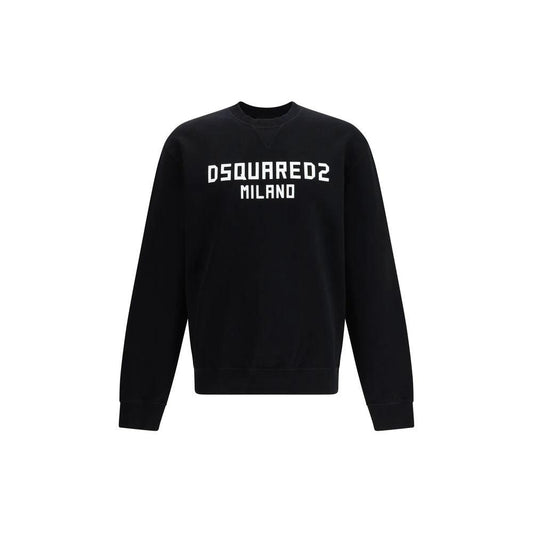 Dsquared² Schwarzer Baumwoll-Sweatshirt by Dsquared²