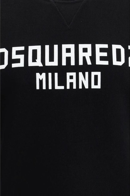 Dsquared² Schwarzer Baumwoll-Sweatshirt by Dsquared²