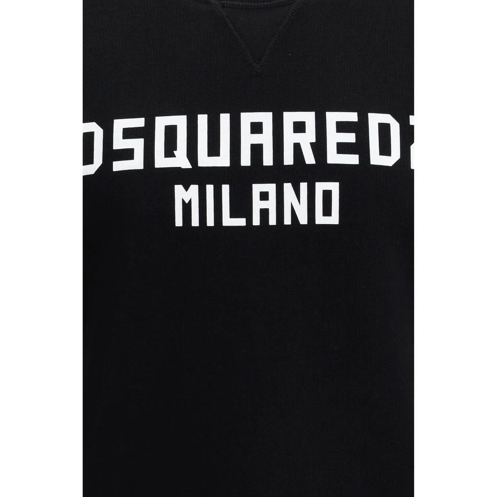 Dsquared² Schwarzer Baumwoll-Sweatshirt by Dsquared²