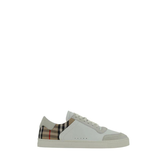 Burberry Weiße Low-Top-Sneaker aus Gummi by Burberry