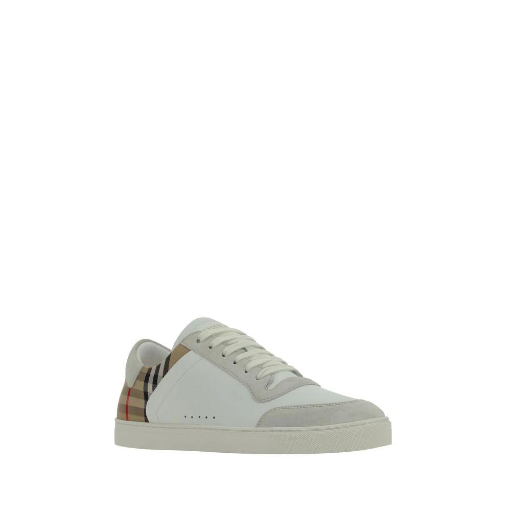 Burberry Weiße Low-Top-Sneaker aus Gummi by Burberry