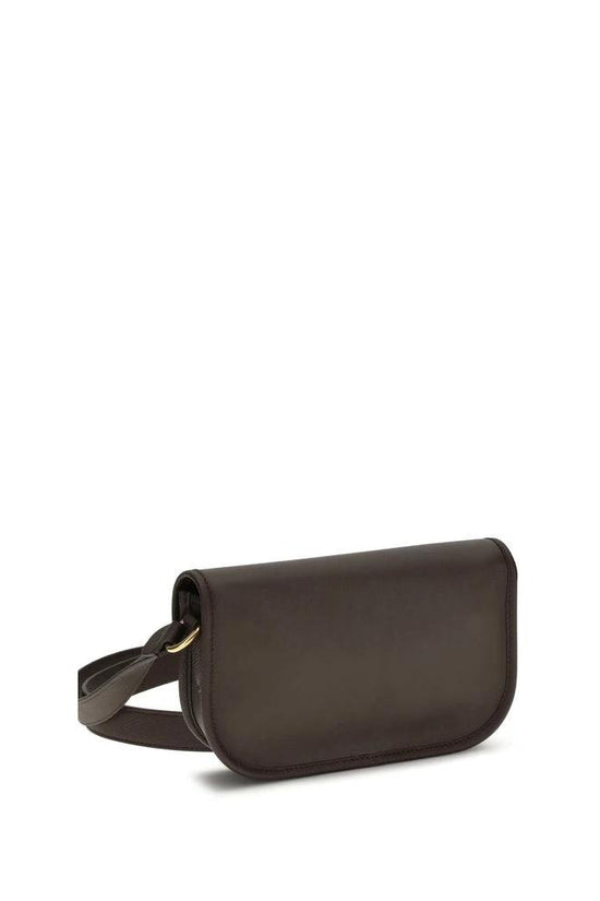Valentino Garavani Braune Kalbsleder Bos Taurus Schultertasche by Valentino Garavani