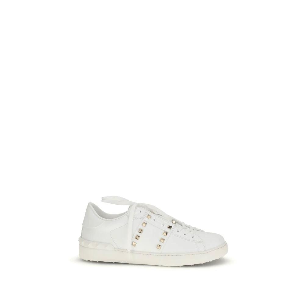 Valentino Garavani Weiße Bos Taurus Kalbsleder Low-Top-Sneaker by Valentino Garavani