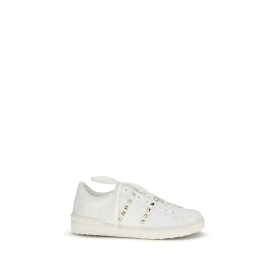 Valentino Garavani Weiße Bos Taurus Kalbsleder Low-Top-Sneaker by Valentino Garavani