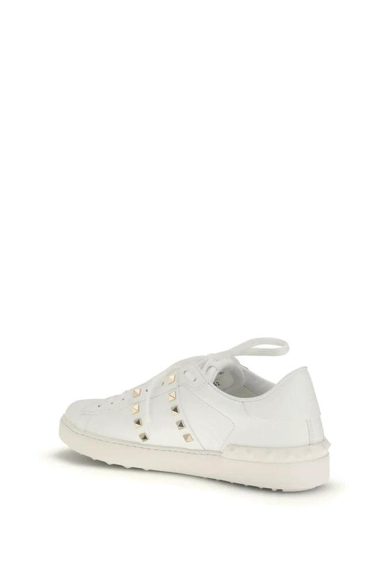 Valentino Garavani Weiße Bos Taurus Kalbsleder Low-Top-Sneaker by Valentino Garavani