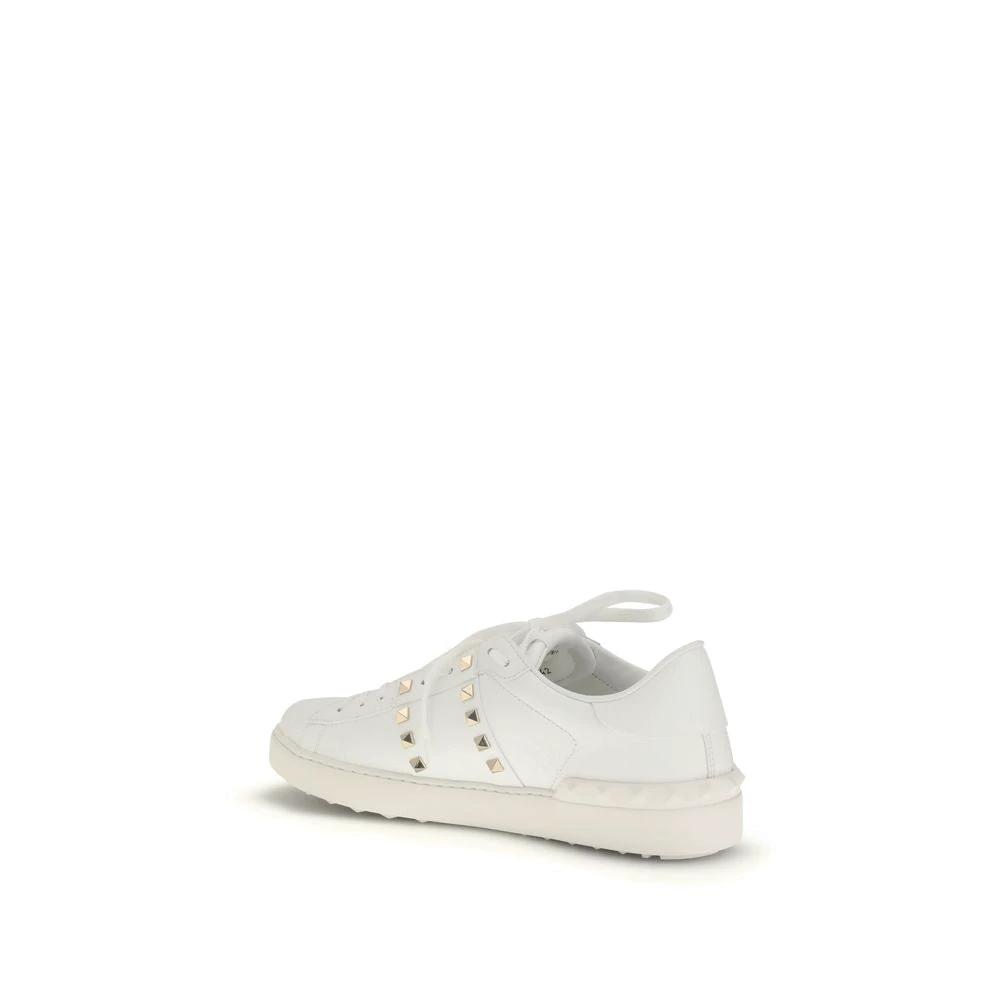 Valentino Garavani Weiße Bos Taurus Kalbsleder Low-Top-Sneaker by Valentino Garavani