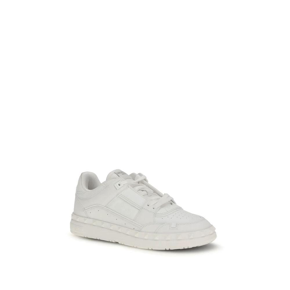 Valentino Garavani Weiße Low-Top-Sneaker aus Kalbsleder Bos Taurus by Valentino Garavani