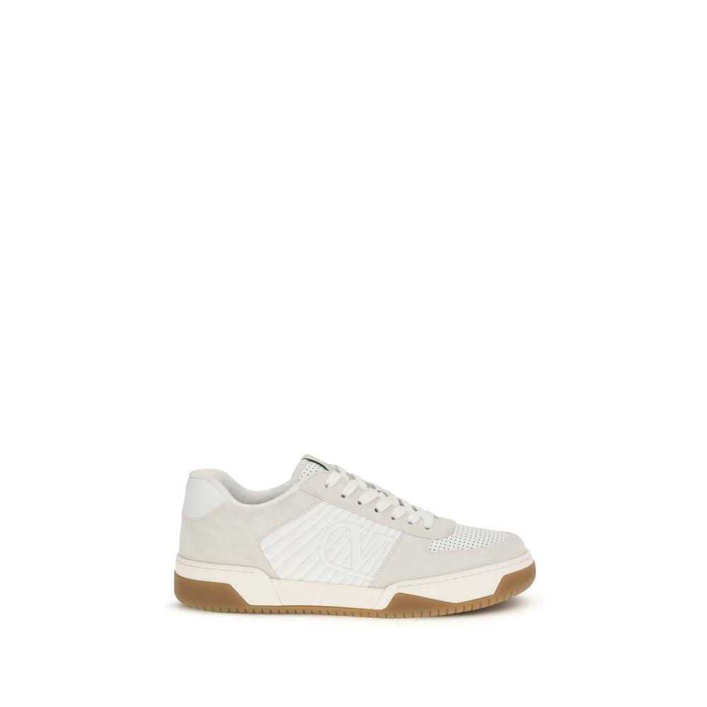 Valentino Garavani Weiße Bos Taurus Kalbsleder Athletic Sneaker by Valentino Garavani