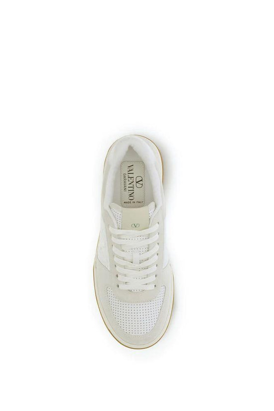 Valentino Garavani Weiße Bos Taurus Kalbsleder Athletic Sneaker by Valentino Garavani