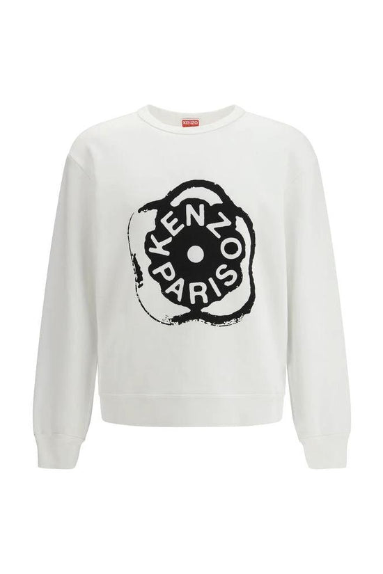 Kenzo Weißes Baumwoll-Sweatshirt by Kenzo