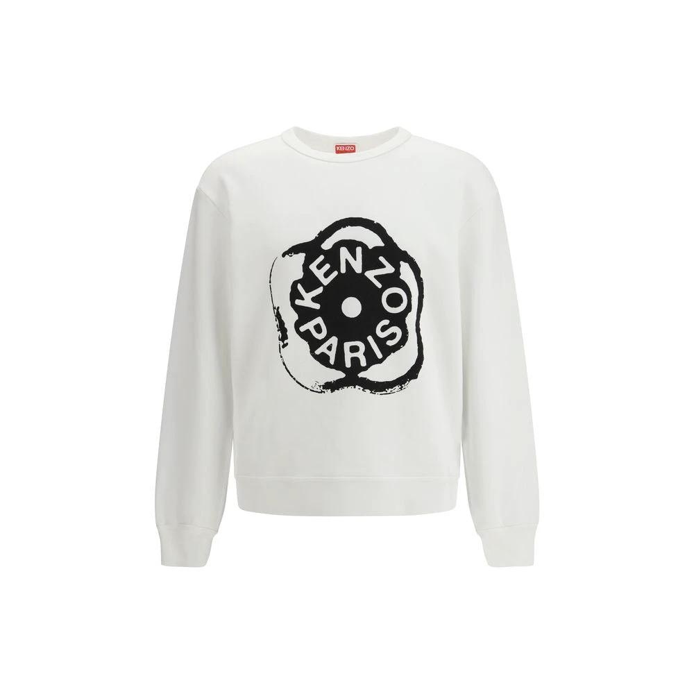 Kenzo Weißes Baumwoll-Sweatshirt by Kenzo