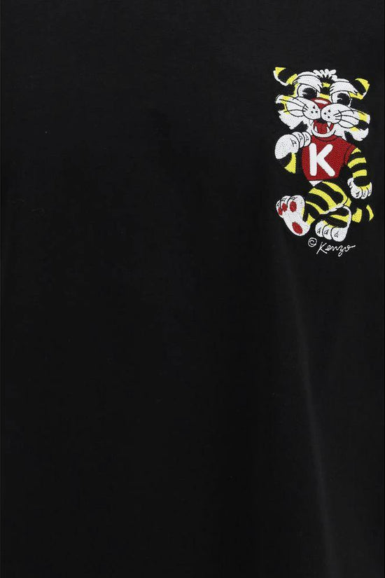 Kenzo Schwarzes Baumwoll-T-Shirt by Kenzo