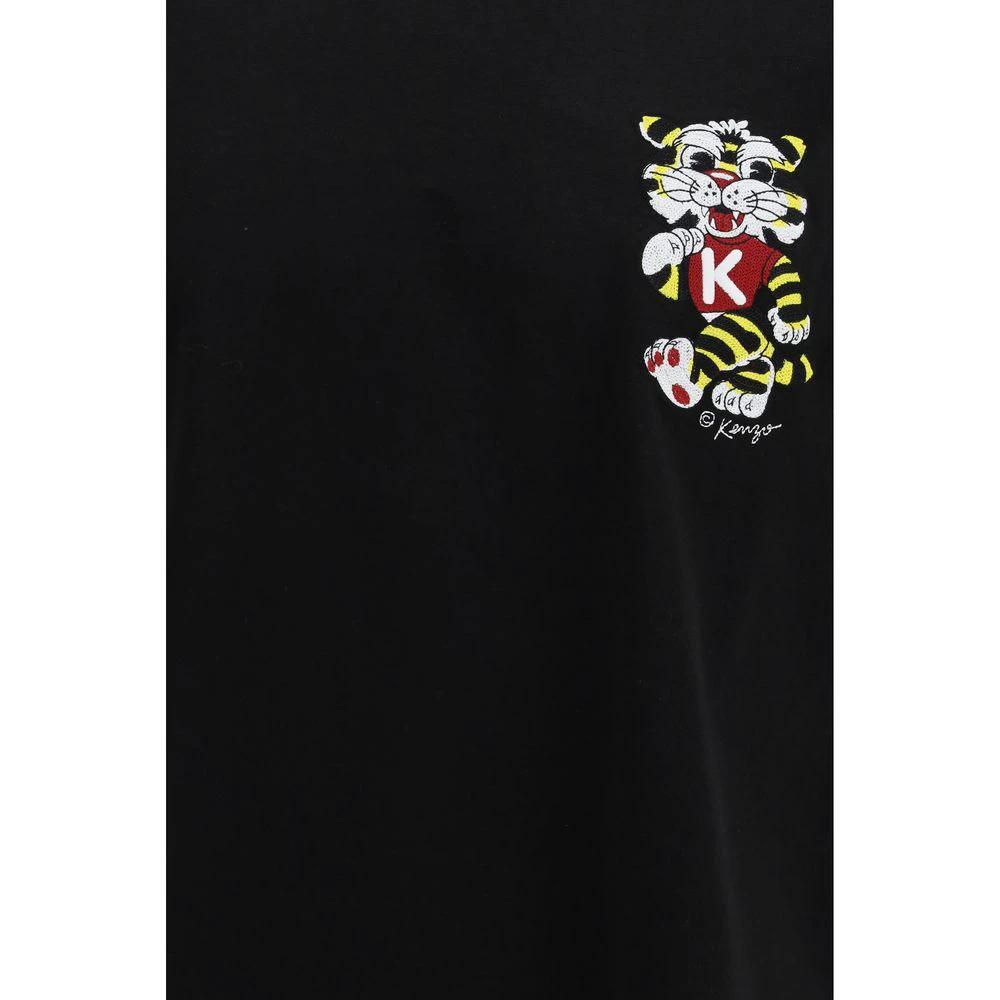 Kenzo Schwarzes Baumwoll-T-Shirt by Kenzo
