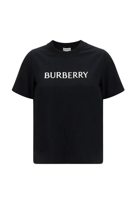 Burberry Schwarzes Baumwoll-T-Shirt by Burberry