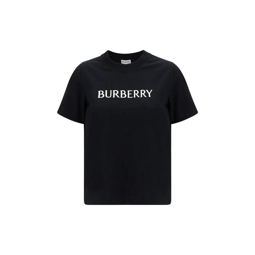 Burberry Schwarzes Baumwoll-T-Shirt by Burberry