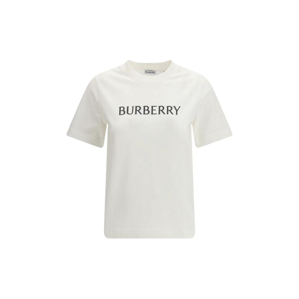 Burberry Weißes Baumwoll-T-Shirt by Burberry