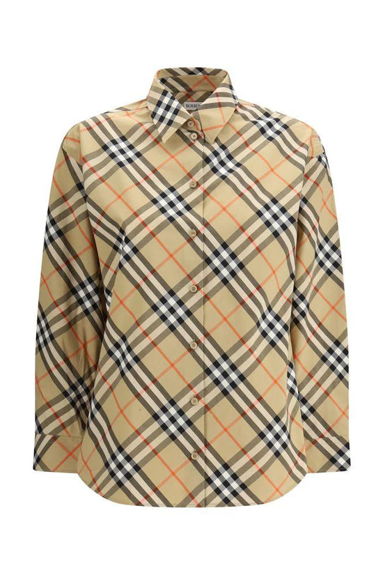 Burberry Mehrfarbiges Baumwollhemd mit Muster by Burberry