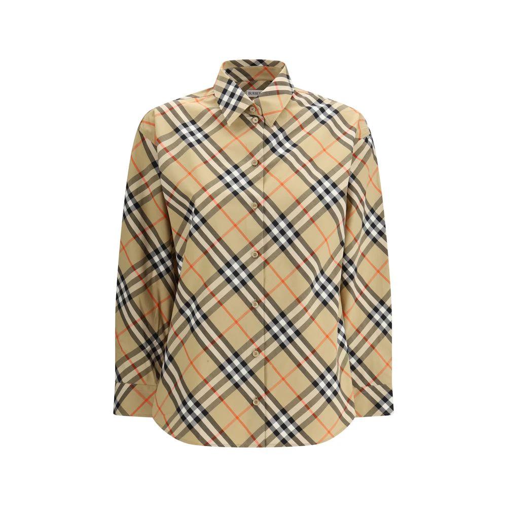 Burberry Mehrfarbiges Baumwollhemd mit Muster by Burberry