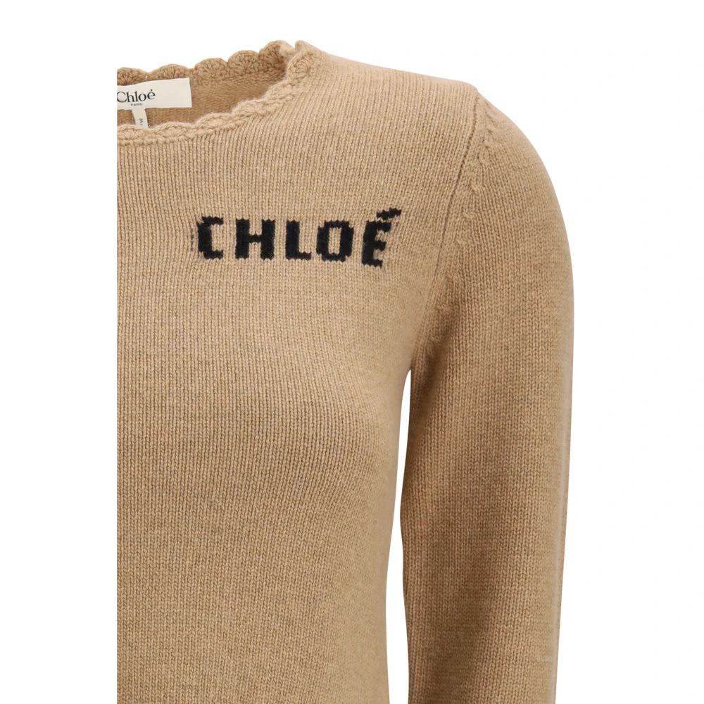 Chloé Brauner Wollpullover by Chloé