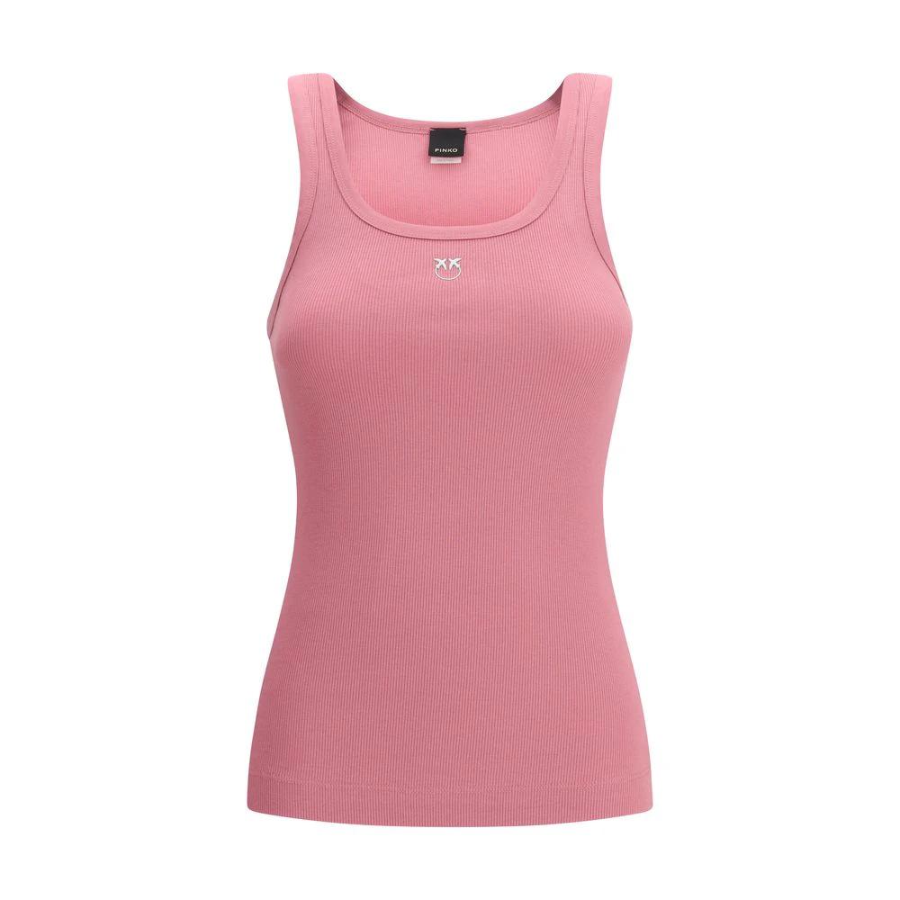 PINKO Ärmelloses T-Shirt aus mehrfarbiger Baumwolle by PINKO