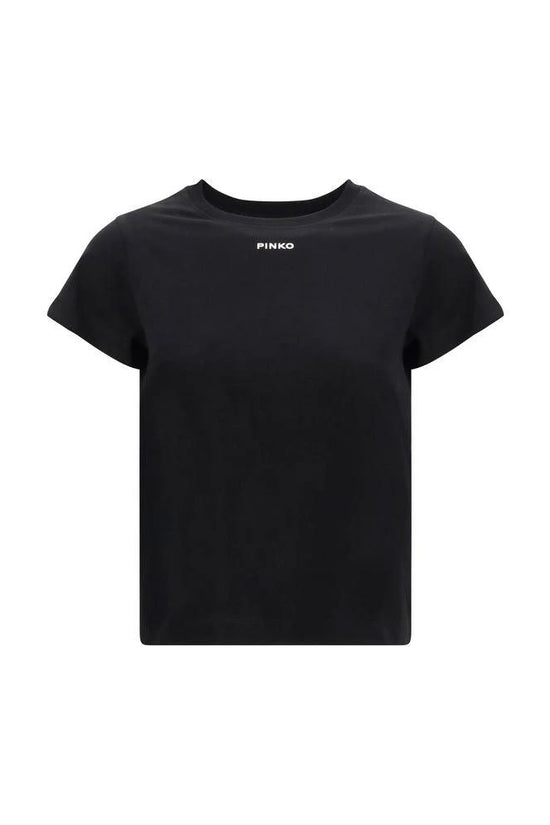 PINKO Schwarzes Baumwoll-T-Shirt by PINKO