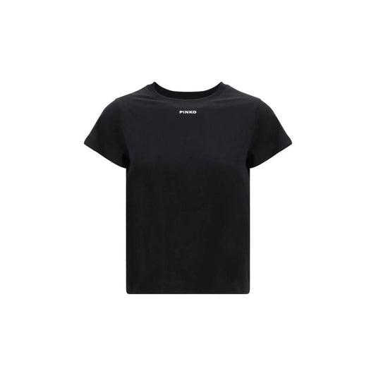 PINKO Schwarzes Baumwoll-T-Shirt by PINKO