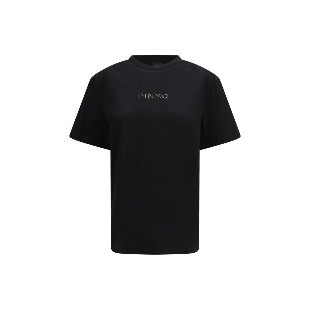 PINKO Schwarzes Baumwoll-T-Shirt by PINKO