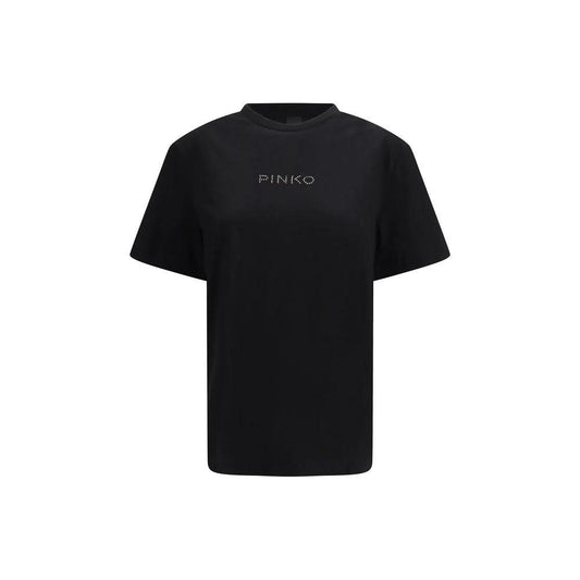 PINKO Schwarzes Baumwoll-T-Shirt by PINKO