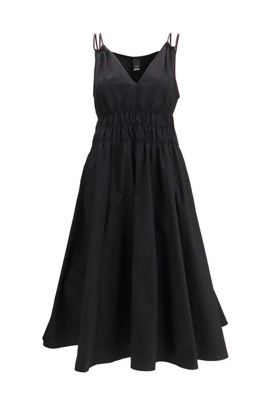 PINKO Schwarzes Baumwoll-Freizeitkleid by PINKO