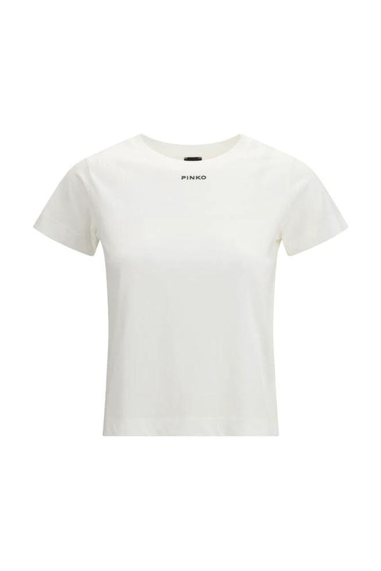 PINKO Weißes Baumwoll-T-Shirt by PINKO