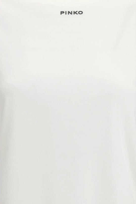PINKO Weißes Baumwoll-T-Shirt by PINKO