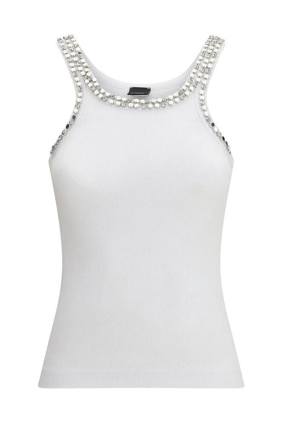 PINKO Weißes Baumwoll-T-Shirt by PINKO