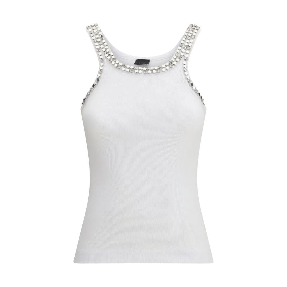 PINKO Weißes Baumwoll-T-Shirt by PINKO