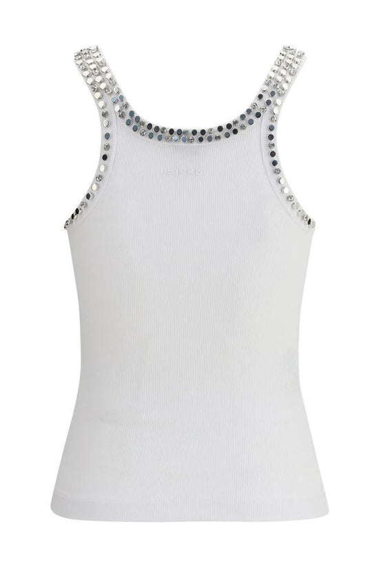PINKO Weißes Baumwoll-T-Shirt by PINKO