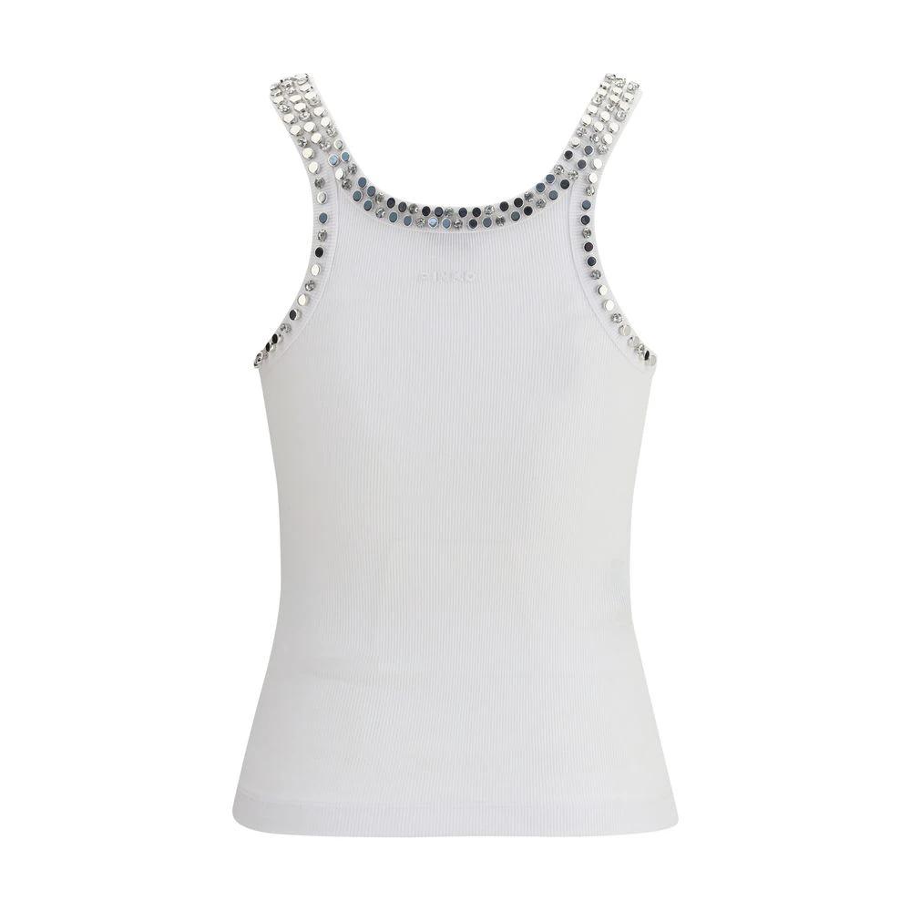 PINKO Weißes Baumwoll-T-Shirt by PINKO