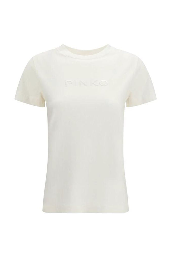 PINKO Weißes Baumwoll-T-Shirt by PINKO