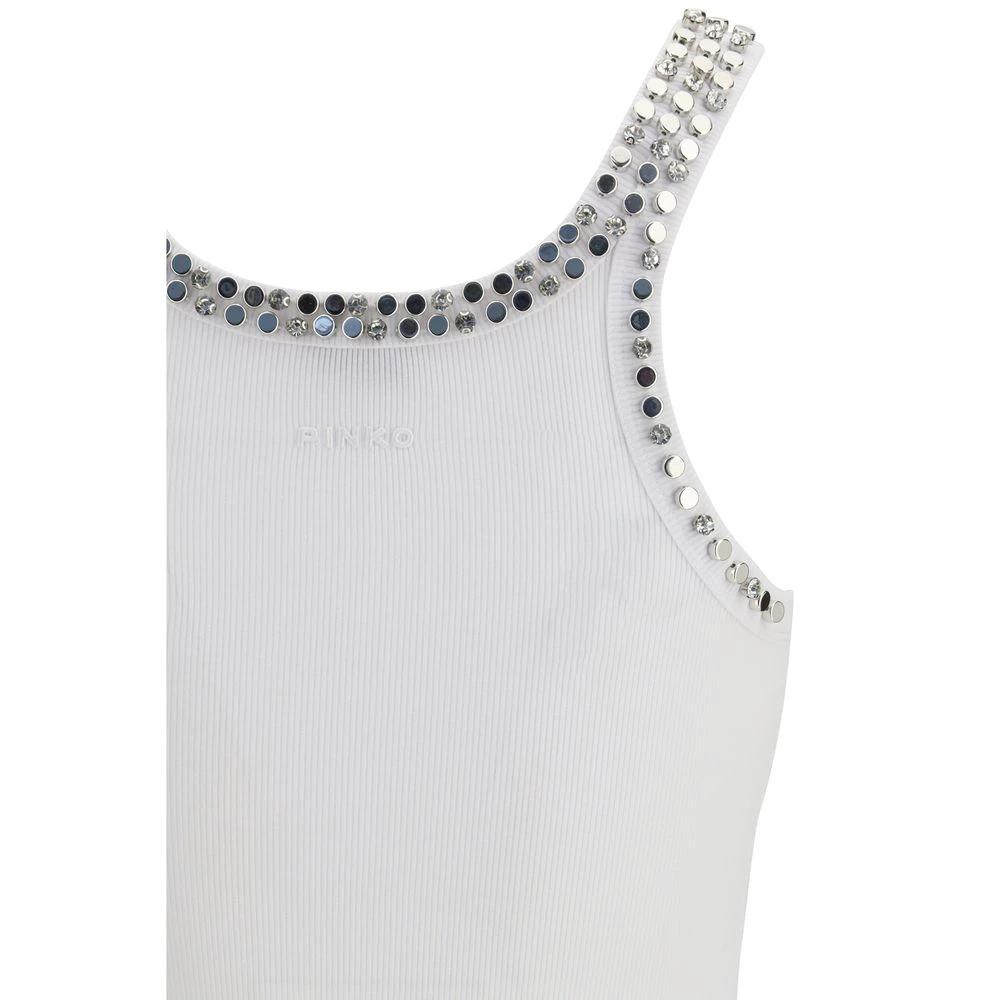 PINKO Weißes Baumwoll-T-Shirt by PINKO