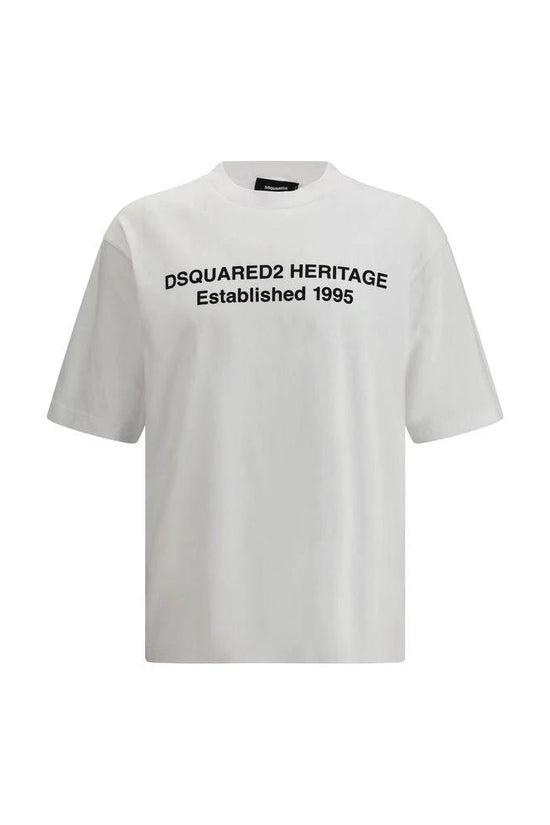 Dsquared² Weißes Baumwoll-T-Shirt by Dsquared²