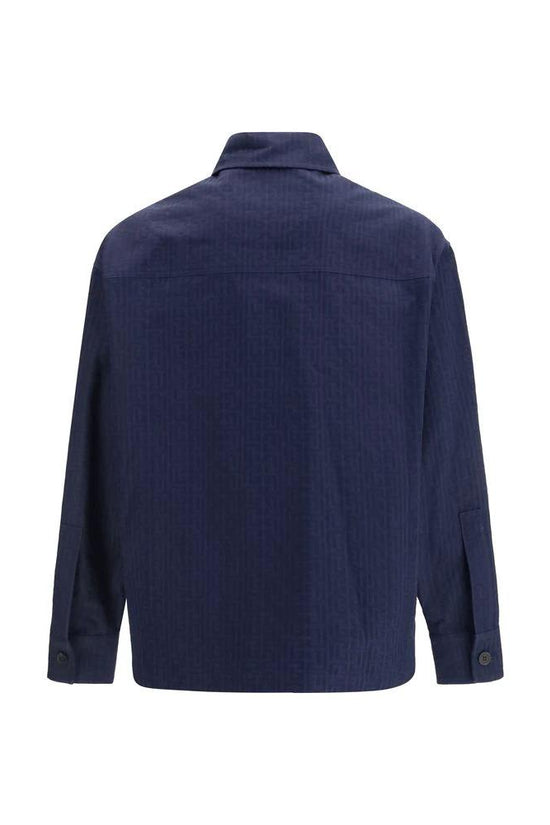 Balmain Blauer Baumwollmantel by Balmain