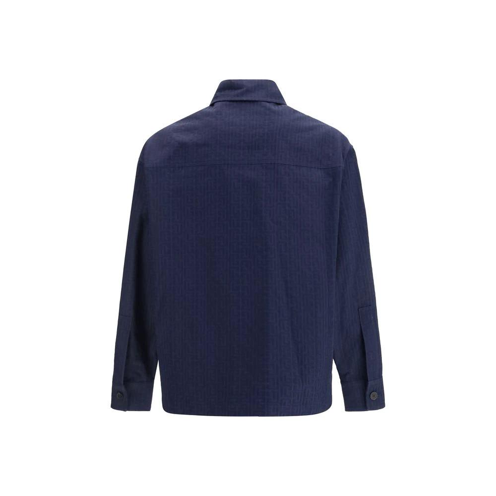 Balmain Blauer Baumwollmantel by Balmain