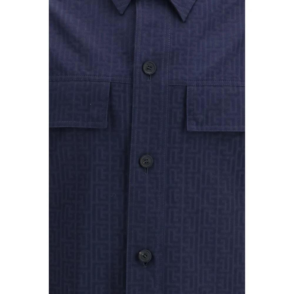 Balmain Blauer Baumwollmantel by Balmain