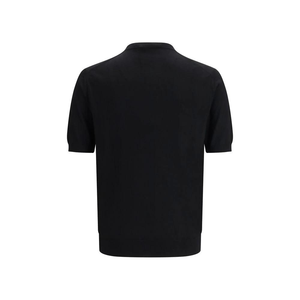 Prada Schwarzes T-Shirt aus Fleece-Wolle by Prada
