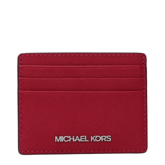 Michael Kors Kartenetui aus rotem Leder by Michael Kors