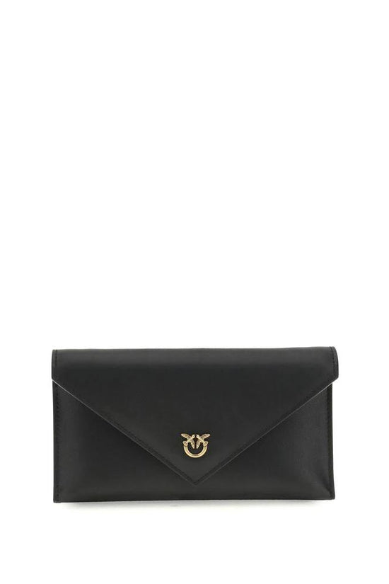 PINKO Schwarze Kalbsleder Bos Taurus Handtasche by PINKO