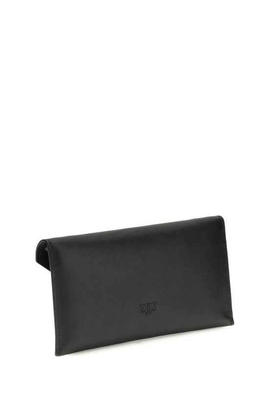 PINKO Schwarze Kalbsleder Bos Taurus Handtasche by PINKO