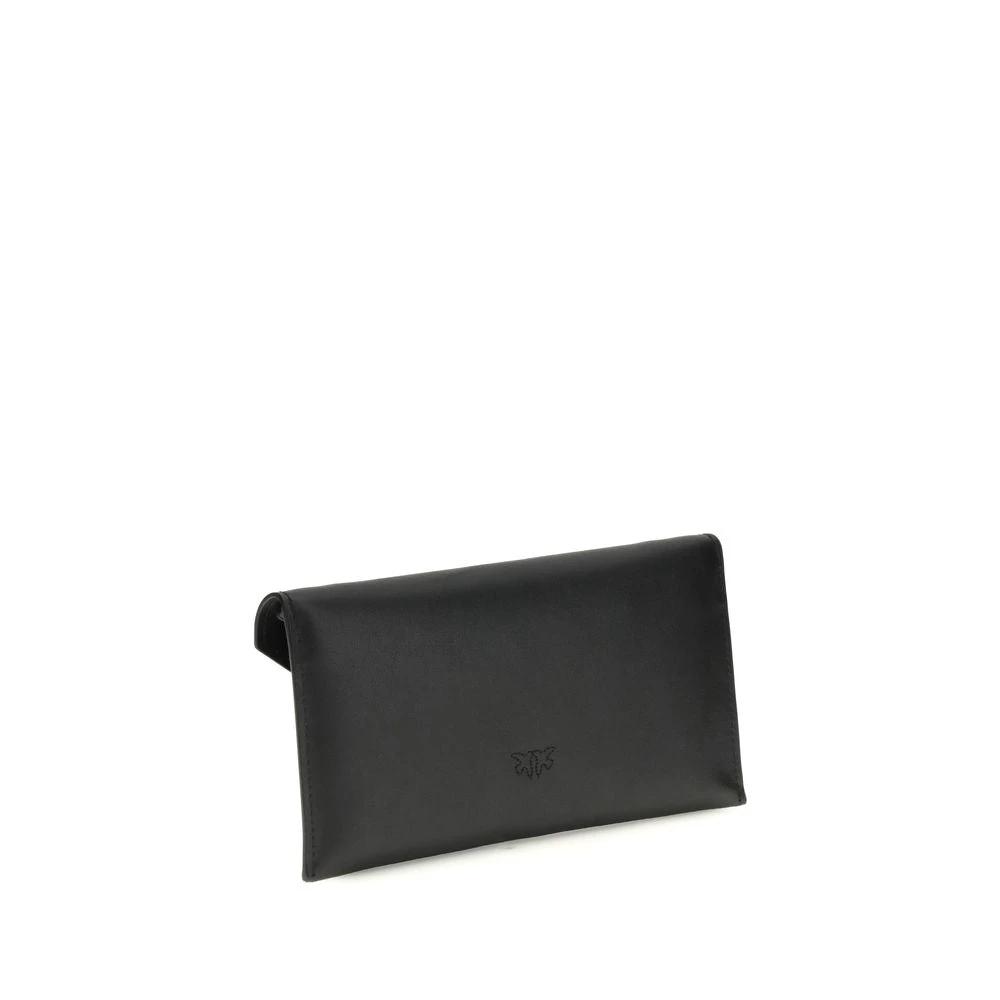 PINKO Schwarze Kalbsleder Bos Taurus Handtasche by PINKO