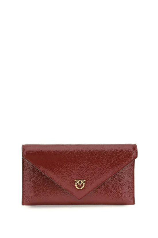 PINKO Bordeaux Calf Leather Bos Taurus Handtasche by PINKO