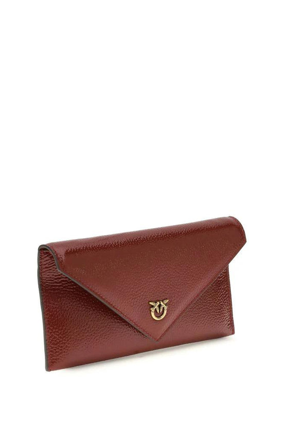 PINKO Bordeaux Calf Leather Bos Taurus Handtasche by PINKO